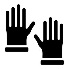gloves glyph icon