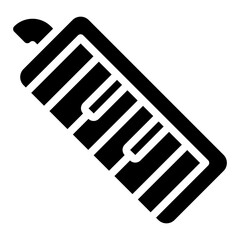 melodica glyph icon