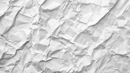 Obraz premium white crumpled paper texture generative ai