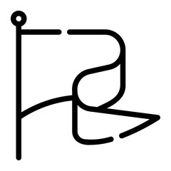 flag line icon