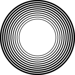 Fototapeta premium Circle line gradient. Geometric design element