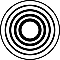 Circle line gradient. Geometric design element