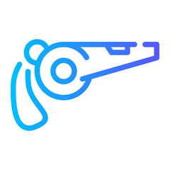 whistle gradient icon
