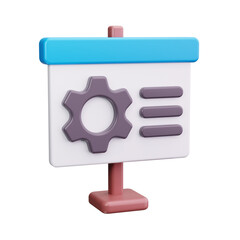 presentation 3d render icon