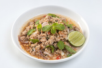 ground pork salad (pork larb)