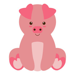 Obraz premium Cute Wildlife Diversity Character. Isolated Vector Illustration.
