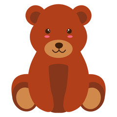 Cute Wildlife Diversity Character. Isolated Vector Illustration.