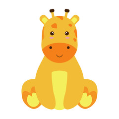 Cute Wildlife Diversity Character. Isolated Vector Illustration.