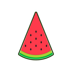 watermelon cartoon design for decoration