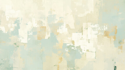 Obraz premium Abstract Green and Beige Brushstrokes for Artistic Background