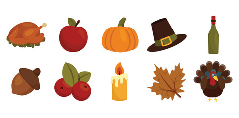 Thanksgiving Vector Set