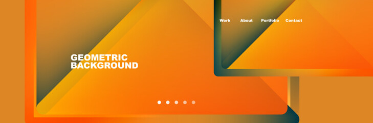 Fototapeta premium Triangle minimal web site page background design. Vector Illustration For Wallpaper, Banner, Background, Card, Book Illustration, landing page