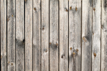 Old gray wooden fence background.