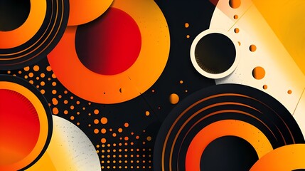 Obraz premium abstract background with circles