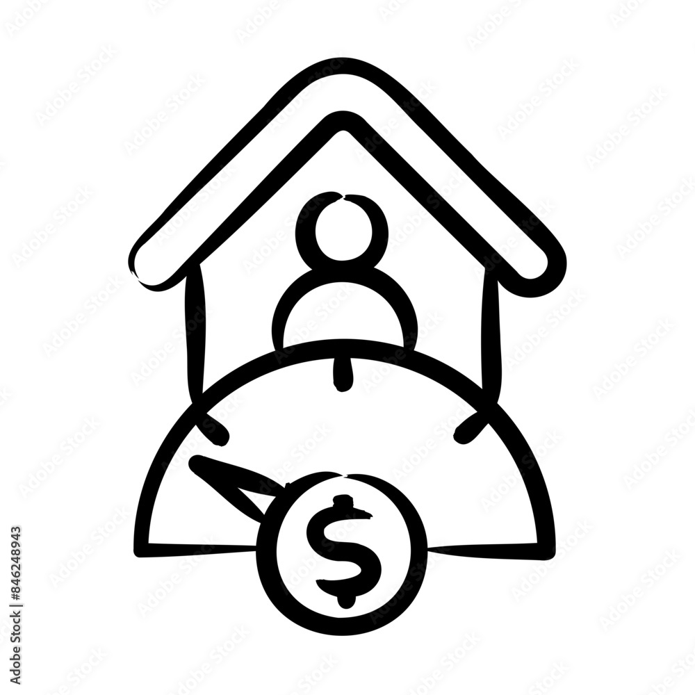 Sticker Subprime Mortgage Icon