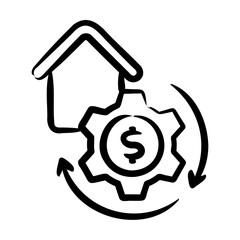 Mortgage Refinancing Icon