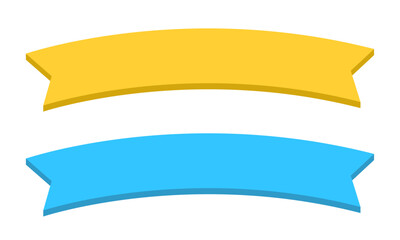 Ribbons Banners Badges Labels Design Elements On White Background