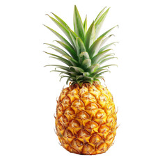 Fototapeta premium Pineapple Isolated on a Transparent Background