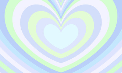 Flat design wildflower heart background