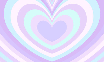 Flat design wildflower heart background