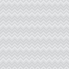 Monochrome Chevron Fair Isle Seamless Pattern Design