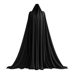 Naklejka premium Black muslim abaya (PNG) isolated on transparent background
