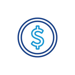 Obraz premium money dollar icon, money dollar sign vector