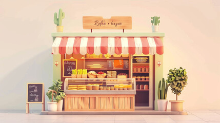 Delicious street food flat design front view French crepes