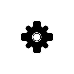 gear icon on white background
