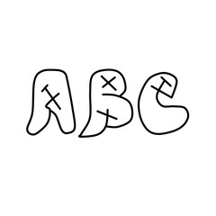 Alphabet graffiti 