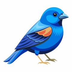 Obraz premium blue bird isolated