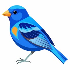 Obraz premium blue bird isolated