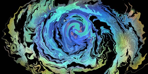 Obraz premium Abstract swirling mystical colorful art for background