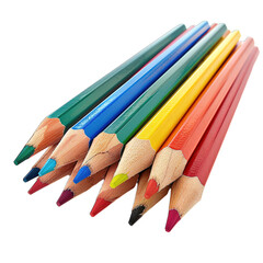 Fototapeta premium pencils isolated on white background