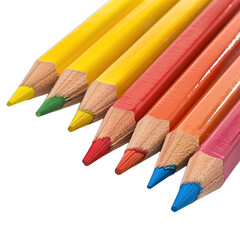 pencils isolated on white background