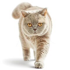 Obraz premium british cat isolated on white