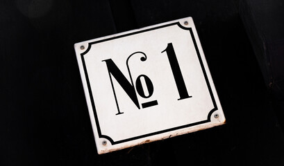 No.1 house number