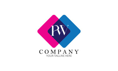 PW logo, letter logo, Branding logo, Clothing logo