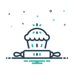 Mix icon for bakery 