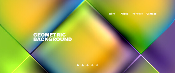 Round squares, circles with fluid gradients. Vector Illustration For Wallpaper, Banner, Background, Card, Book Illustration, landing page