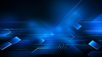 Obraz premium Blue abstract background full of technological sense