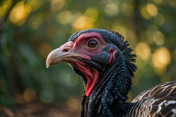 Close-up Portrait of a Turkey