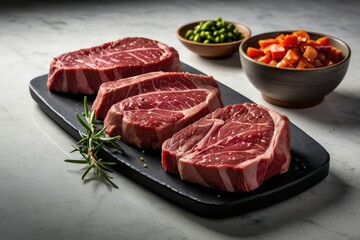Fototapeta premium Raw Steaks Ready for Cooking