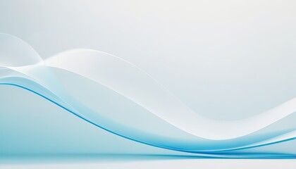 Obraz premium soft blue line in white background