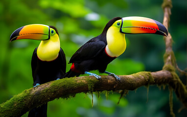 Toucan in the rainforest of Costa Rica, Central America