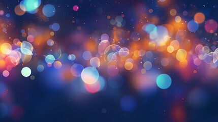 Abstract background with colorful bokeh lights