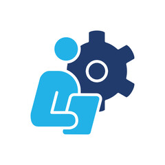 maintenance officer colored icon vector design good for web and mobile app