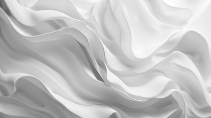 Fototapeta premium A white fabric with a wave pattern