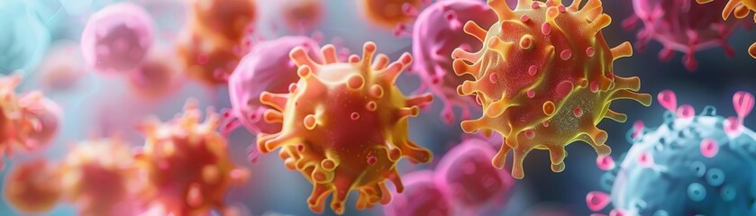 A vivid Worms-eye view of allergic symptoms, showcasing the impact of airborne irritants on health within an indoor environment Use digital techniques for a photorealistic outcome