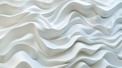 Fototapeta premium The image is a white wave with a lot of detail